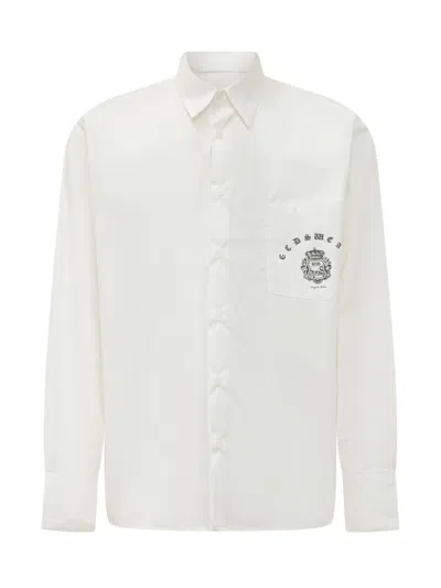 Gcds White Regular Logo Shirt
