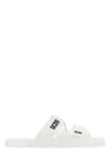 Gcds Man Sandals White Size 9 Rubber In Biancoottico