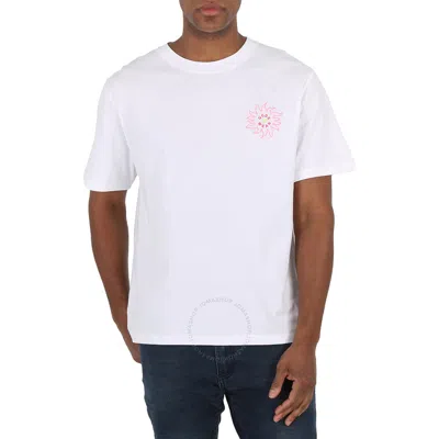 Gcds White Surfing Wirdo Print Cotton Jersey T-shirt