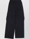 Gcds Wide Leg Cargo Trousers In Black