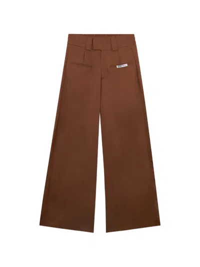 Gcds Hose Mit Weitem Bein In Brown