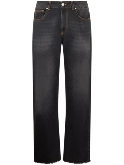 GCDS WIRDO DENIM STRAIGHT-LEG JEANS