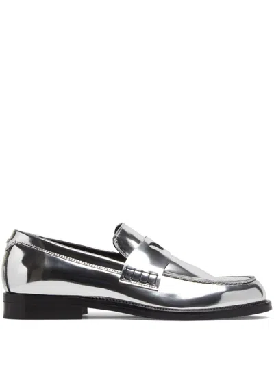Gcds Wirdo Mirror Loafers In Silver