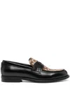 Gcds Wirdo Monogram-pattern Loafers In Black