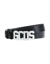 Gcds Woman Belt Black Size 36 Leather In Black