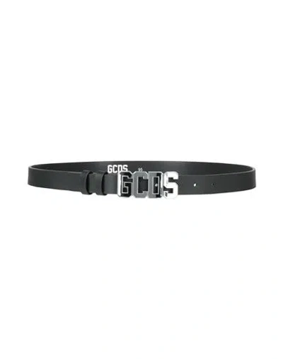 Gcds Woman Belt Black Size 42 Leather