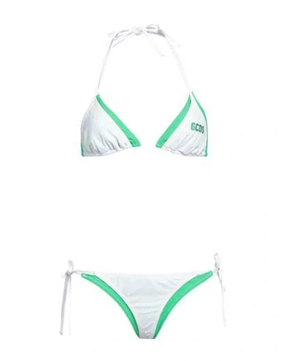 Gcds Woman Bikini Green Size Xl Polyamide, Elastane