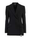 Gcds Woman Blazer Black Size 4 Viscose, Elastane In Black
