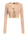 Gcds Woman Cardigan Apricot Size Xl Viscose, Polyester In Orange