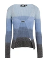 Gcds Ribbed-knit Gradient-effect Cardigan In Blue
