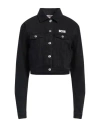 Gcds Woman Denim Outerwear Black Size M Cotton In Black