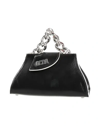 Gcds Woman Handbag Black Size - Leather