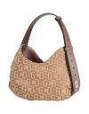 Gcds Woman Handbag Brown Size - Polyester, Polyamide, Elastane, Leather