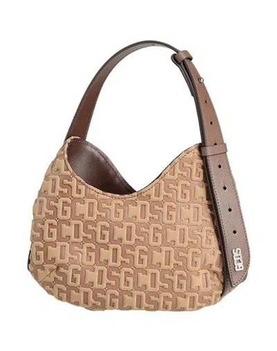 Gcds Woman Handbag Brown Size - Polyester, Polyamide, Elastane, Leather