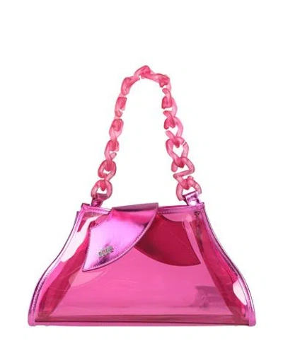 Gcds Pink Medium Comma Bag In Fucsia (47)