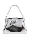 Gcds Small Comma Tote Bag In Silver