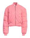 Gcds Woman Jacket Pink Size L Viscose, Polyamide, Elastane In Pink