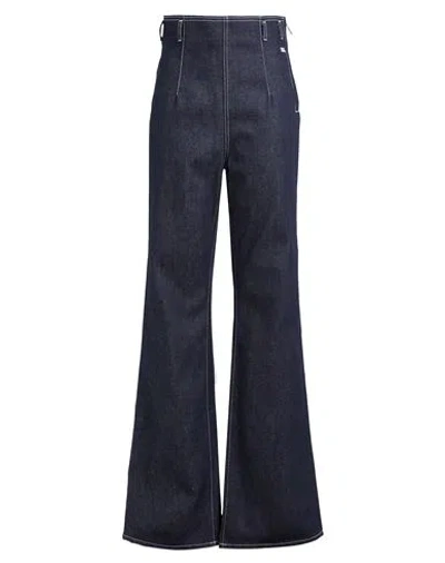 Gcds Woman Jeans Blue Size 27 Cotton