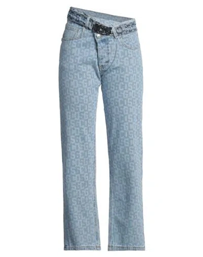 Gcds Woman Jeans Blue Size 29 Cotton