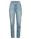 Gcds Woman Jeans Blue Size 32 Cotton In Blue