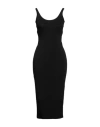 Gcds Woman Midi Dress Black Size M Viscose, Polyamide