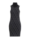 Gcds Woman Mini Dress Black Size L Polyamide In Black