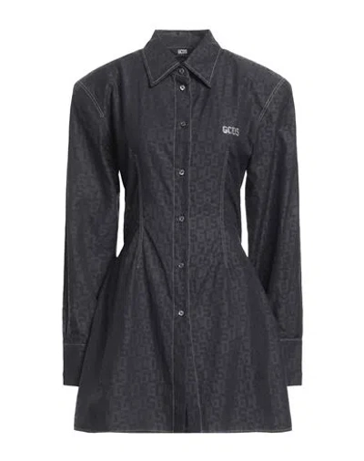 Gcds Woman Mini Dress Black Size M Cotton