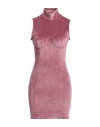 Gcds Woman Mini Dress Antique Rose Size L Polyester, Elastane In Pink