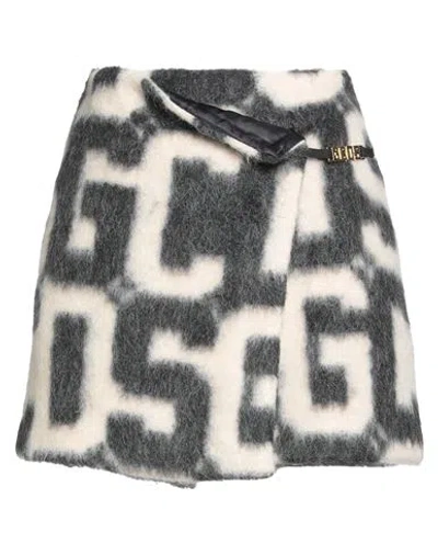 Gcds Woman Mini Skirt Black Size S Polyurethane, Polyester