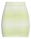 Gcds Woman Mini Skirt Lime Green Size M Cotton, Polyamide In Green