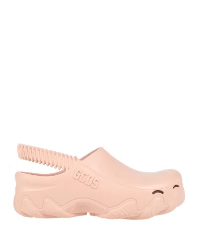 GCDS GCDS WOMAN MULES & CLOGS LIGHT PINK SIZE 10-11 RUBBER