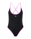 Gcds Open Back Swimsuit In Black