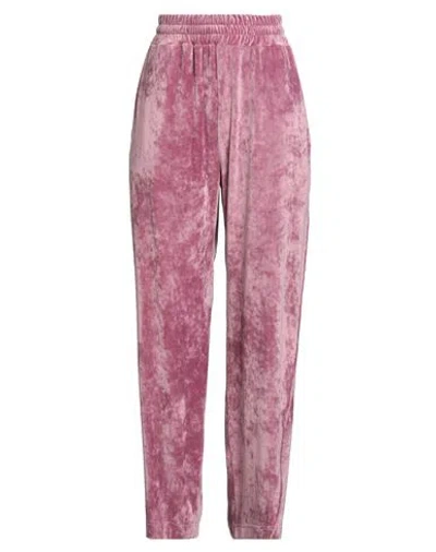 Gcds Woman Pants Antique Rose Size L Polyester, Elastane