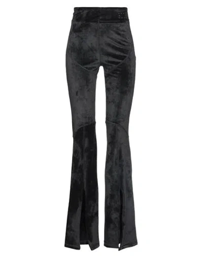 Gcds Woman Pants Black Size 8 Polyester, Elastane, Polyamide