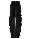 Gcds Woman Pants Black Size L Polyester, Elastane