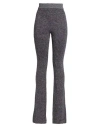 Gcds Woman Pants Black Size L Viscose, Polyester, Metallic Fiber In Black