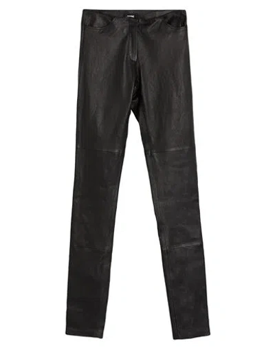 Gcds Woman Pants Black Size M Leather