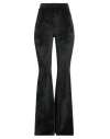 Gcds Woman Pants Black Size M Polyester, Elastane
