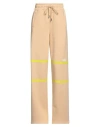 Gcds Woman Pants Camel Size M Cotton In Beige