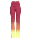 Gcds Woman Pants Garnet Size L Viscose, Polyester, Metallic Fiber In Red
