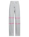Gcds Woman Pants Light Grey Size Xs Cotton