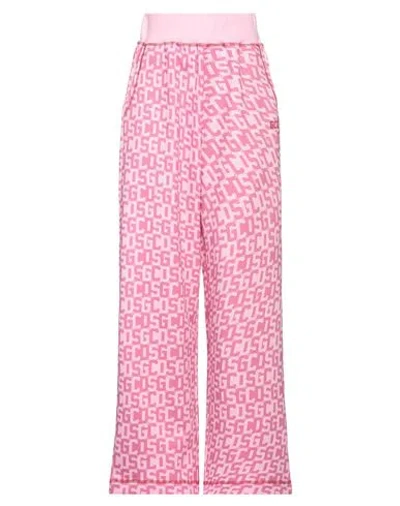 Gcds Woman Pants Pink Size M Cotton
