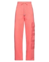 Gcds Woman Pants Salmon Pink Size Xs Cotton
