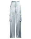 Gcds Woman Pants Sky Blue Size 6 Viscose In Blue