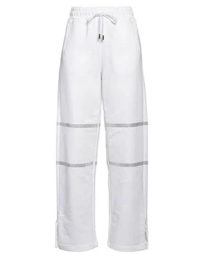 Gcds Woman Pants White Size M Cotton