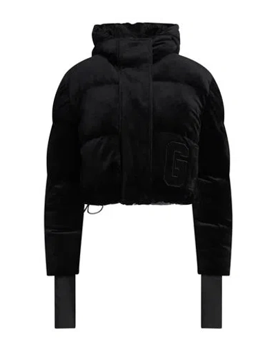 Gcds Woman Puffer Black Size S Polyester, Elastane