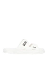 Gcds Logo-print Flat Slides In White