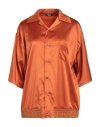 Gcds Woman Shirt Rust Size Xl Polyester In Red