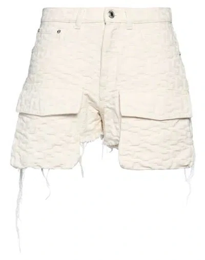 Gcds Woman Shorts & Bermuda Shorts Beige Size 28 Cotton