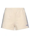 Gcds Woman Shorts & Bermuda Shorts Beige Size Xxl Cotton In Beige